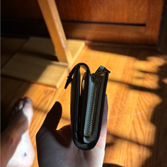 Coach Tan and Pink Floral Wallet - Picture 4 of 10